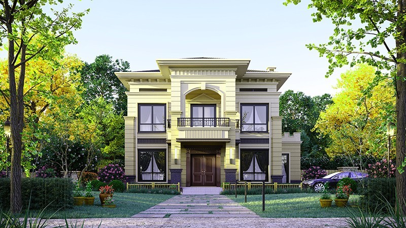 高坪中式合院住宅，开放庭院与邻里乡亲更亲近